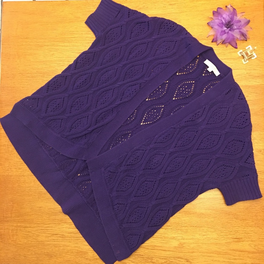 Loft purple sweater Sz M